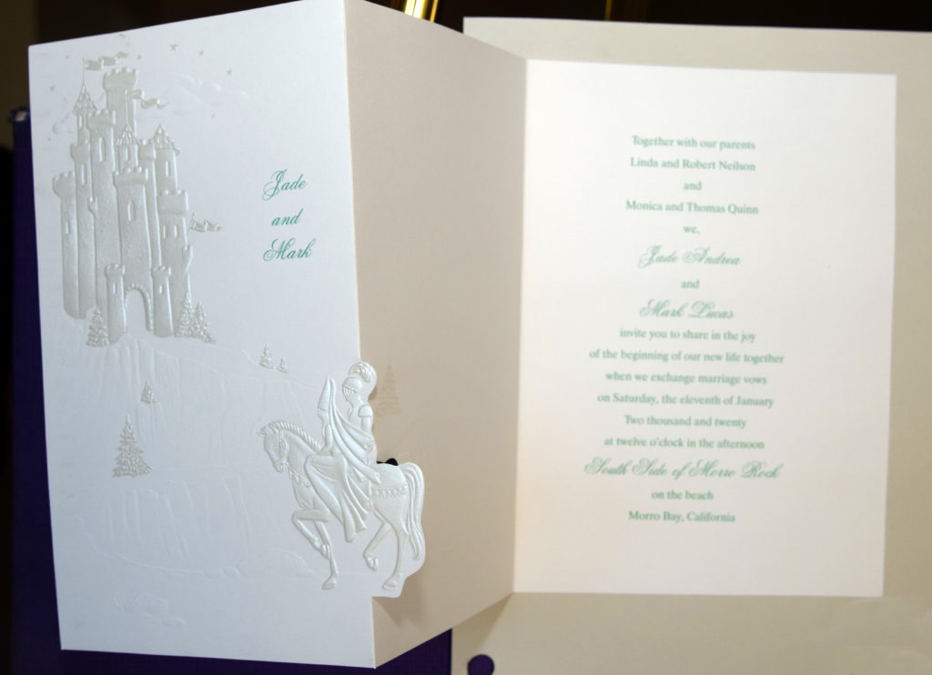 Sample wedding invitation by Invitations Plus by Linda